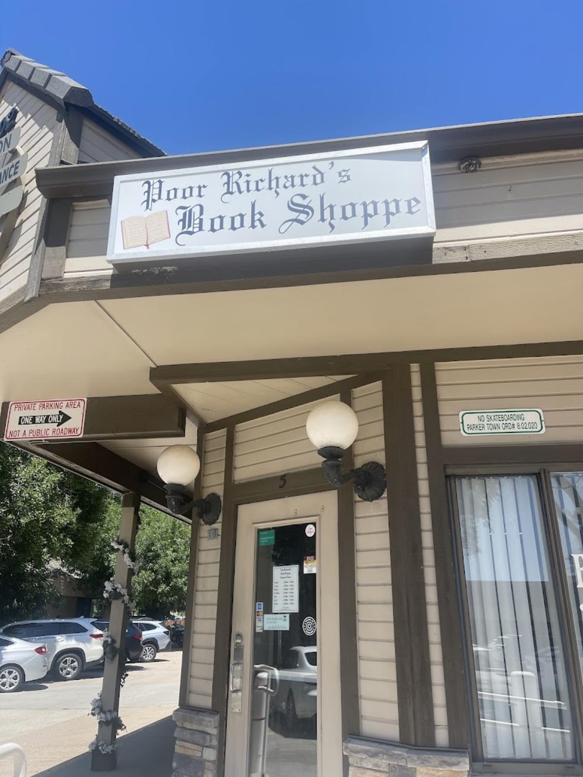 Poor Richard's Book Shoppe retail store in Parker, Colorado