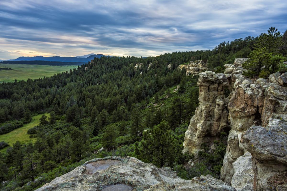 Spruce Mountain Open Space Trail park in Larkspur, Colorado