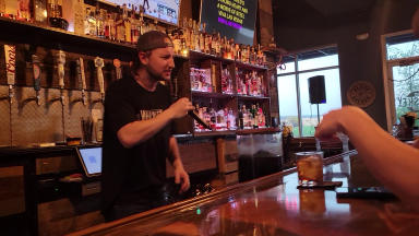 Interior view of The Whiskey Lodge