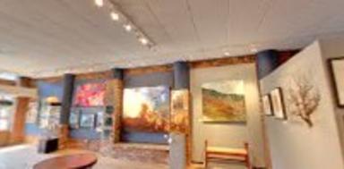Interior view of Carla Wright Gallery
