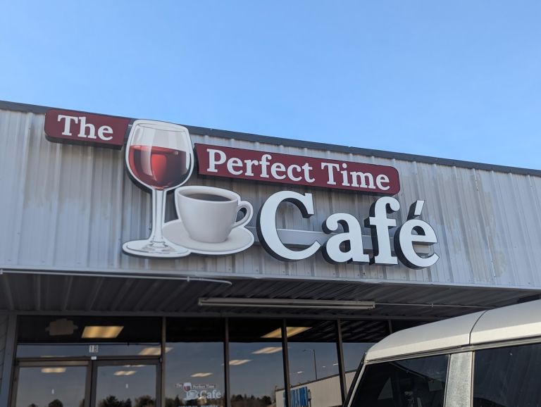 The Perfect Time Cafe atmosphere and seating