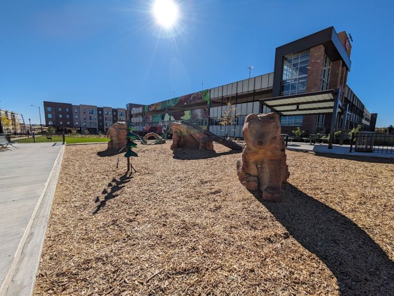 Larry L. Levin Park dining area