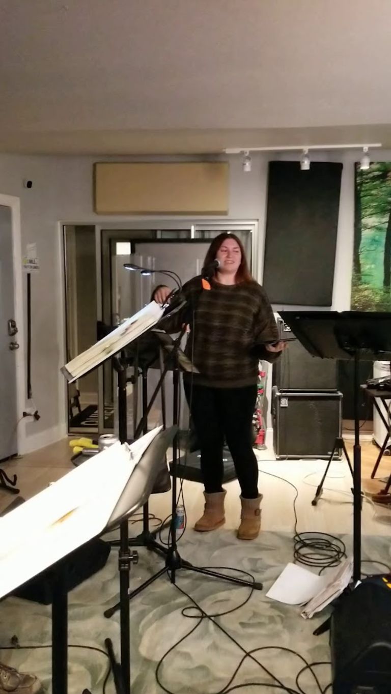 Interior view of HyperThreat Rehearsal and Recording Studio
