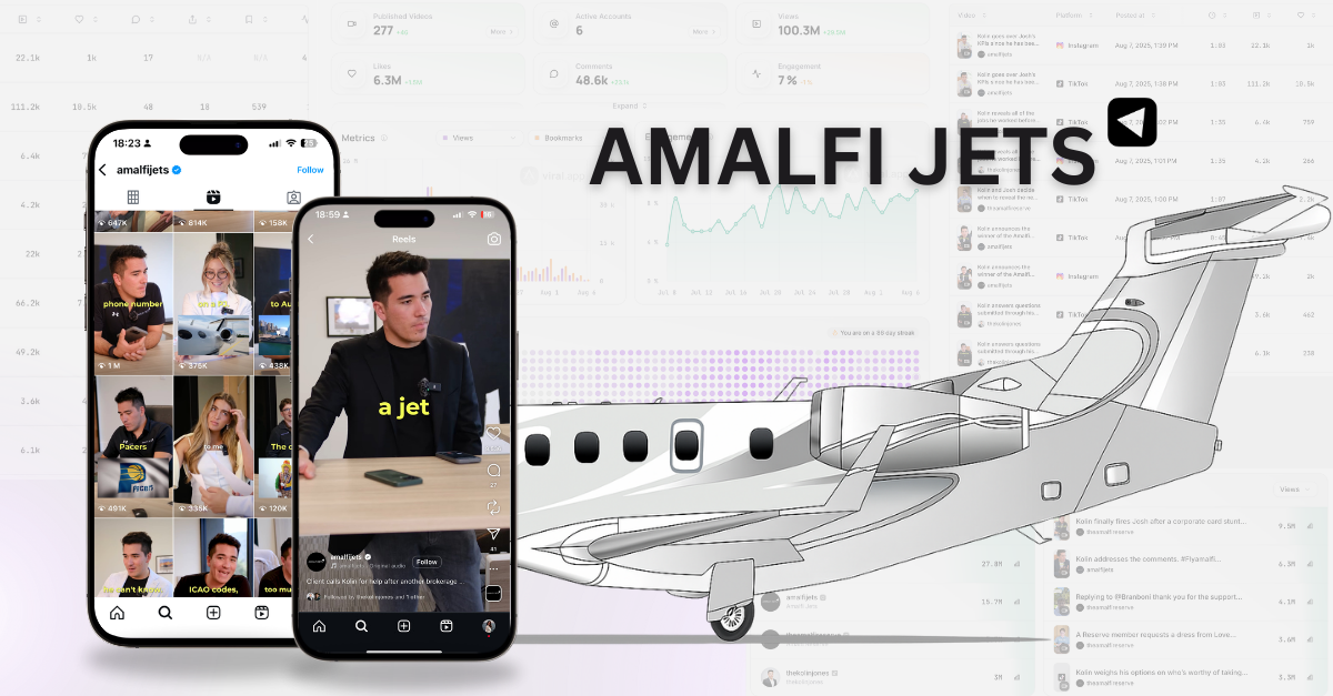 Amalfi Jets TikTok Marketing Strategie - Virale Social Media Case Study Wie Amalfi Jets TikTok in eine Reality-Show verwandelt hat (und wie Du ihr Playbook nutzen kannst)