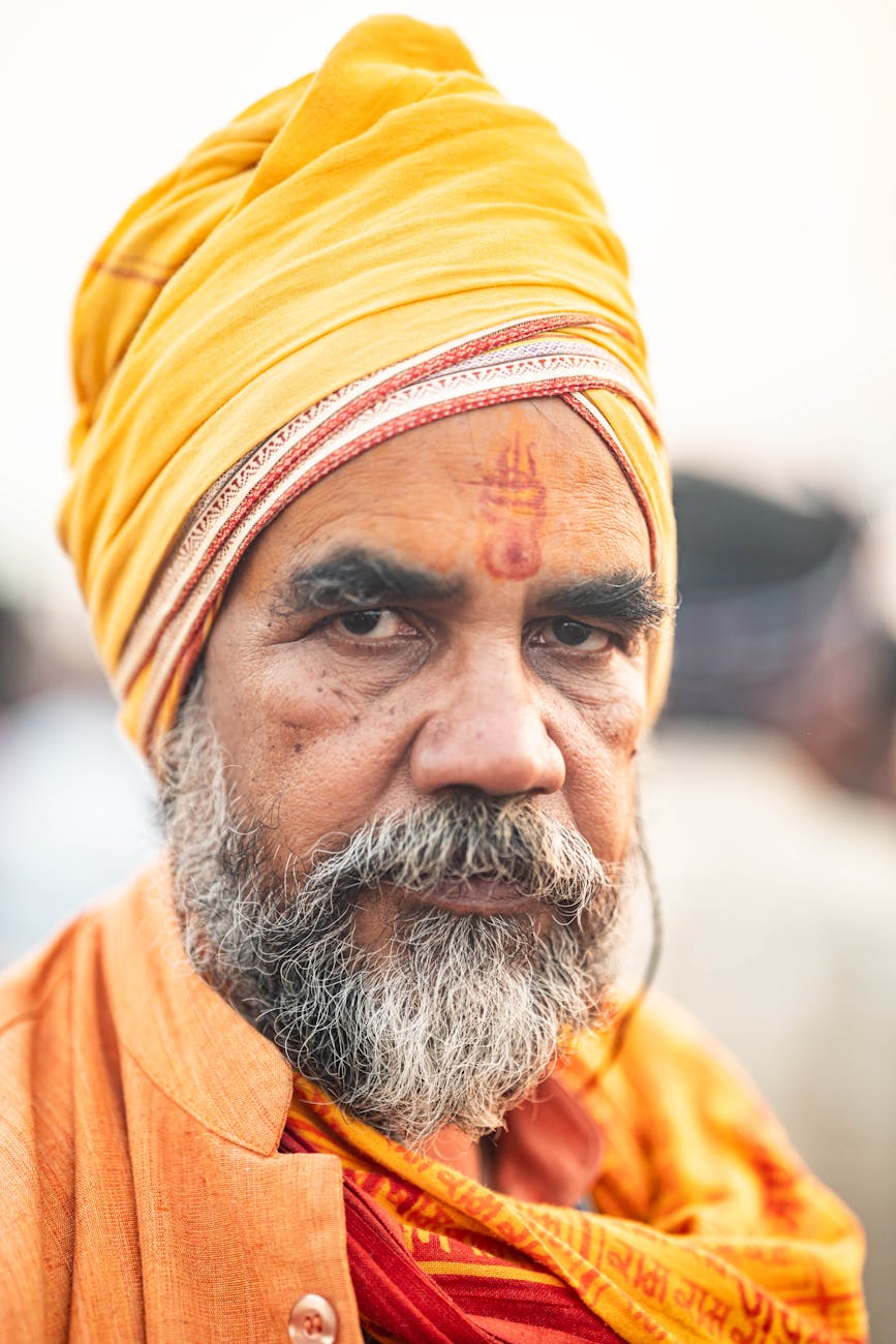 Man with yellow turban