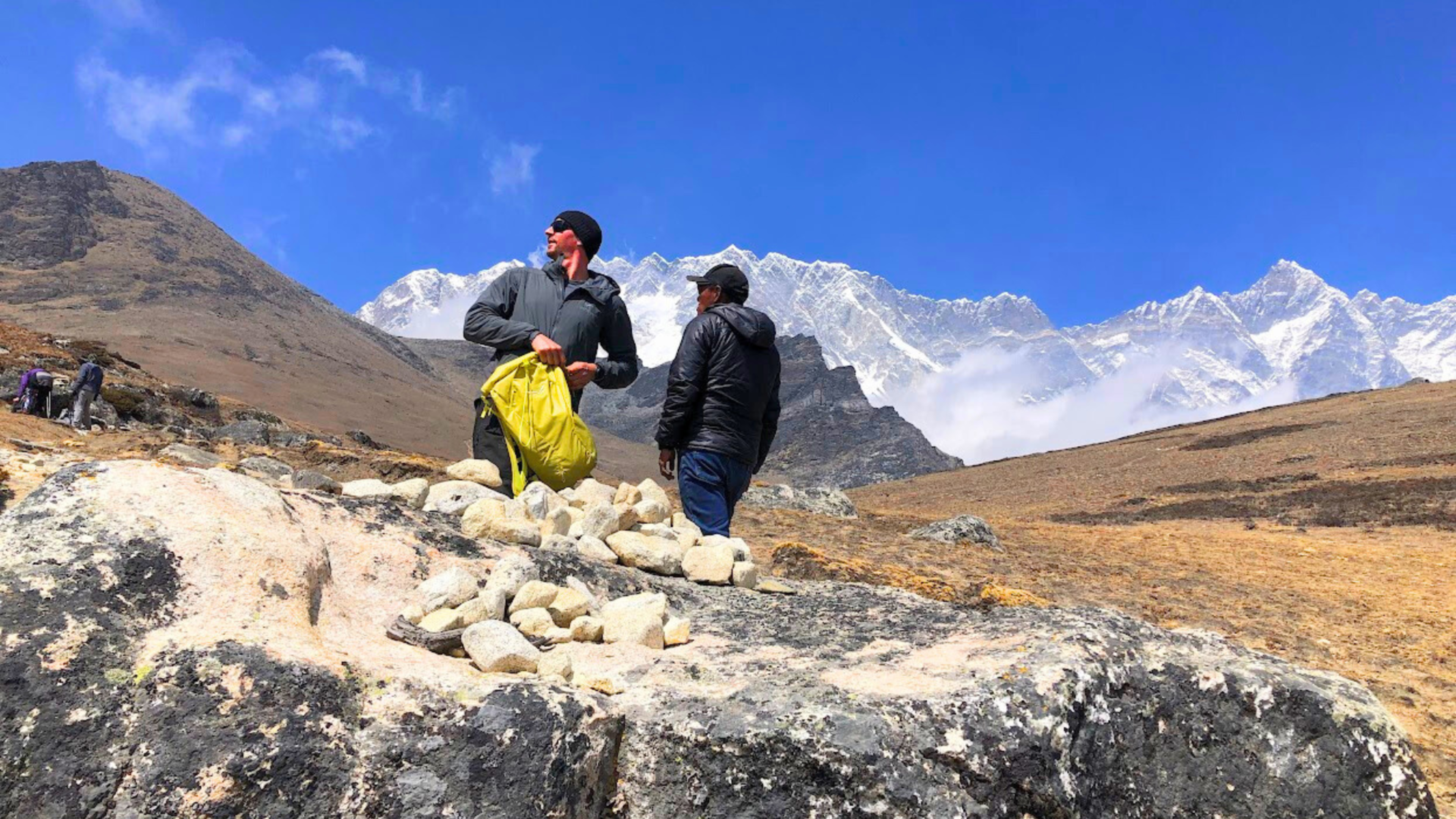 Trekkers in the Nepal Himalaya