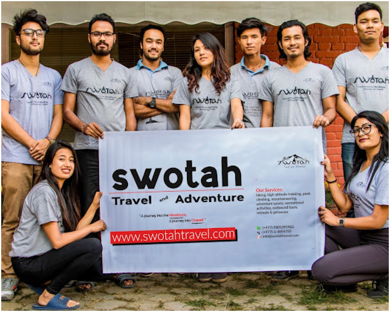 Trekking community in the Langtang region