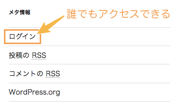 表示されているメタ情報