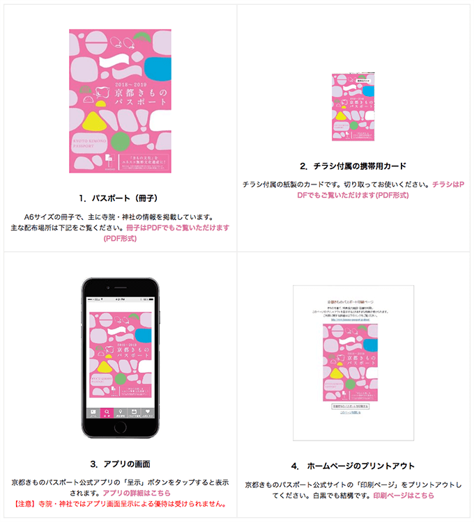 京都きものパスポートの取得方法