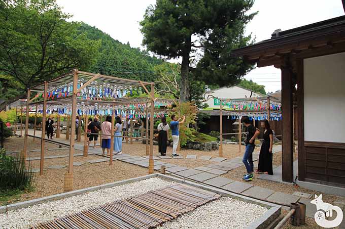 風鈴祭り会場の混雑状況