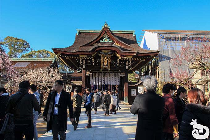 北野天満宮|三光門の混雑状況