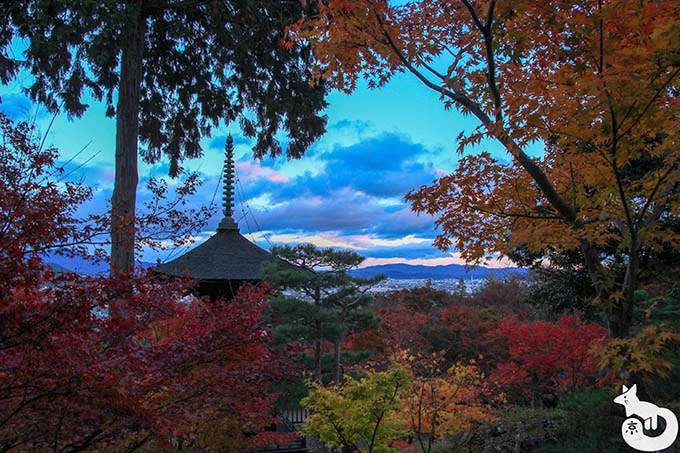 常寂光寺 展望台からの風景