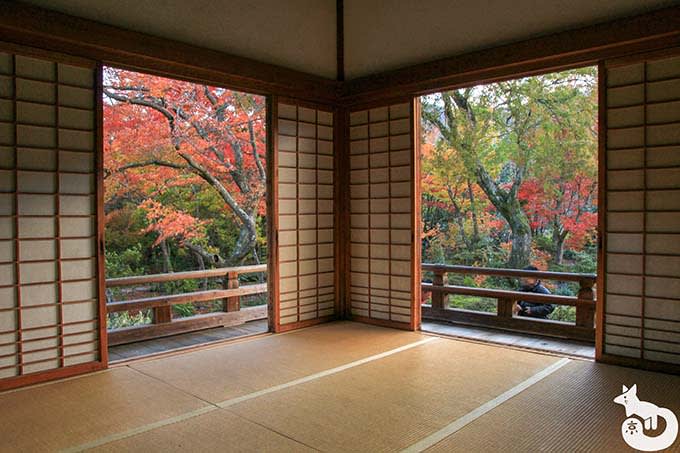宝筐院 本堂からの庭園