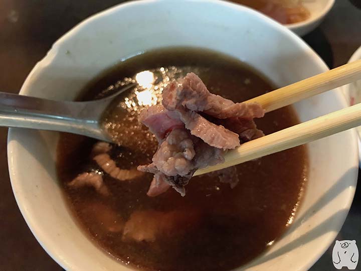 六千牛肉湯|牛肉湯の牛肉