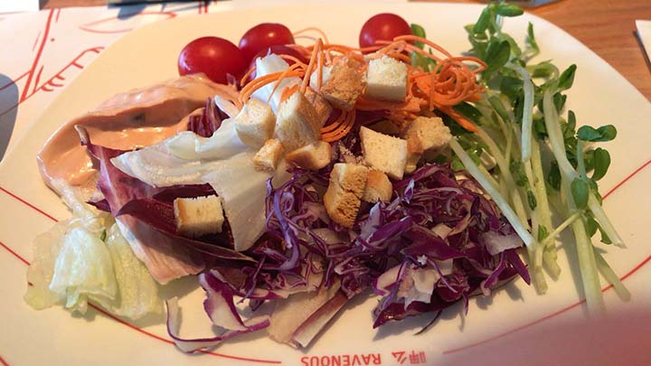 甘粹レストラン|食べた料理その1|サラダ