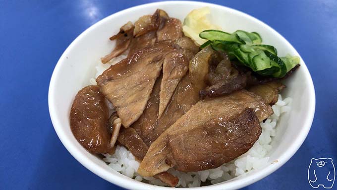 高雄老周焼肉飯の焼肉飯