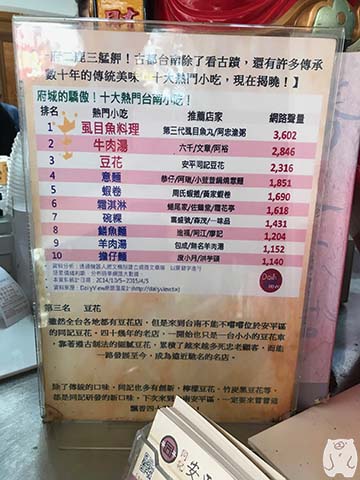 同記安平豆花|十大熱門台南小吃