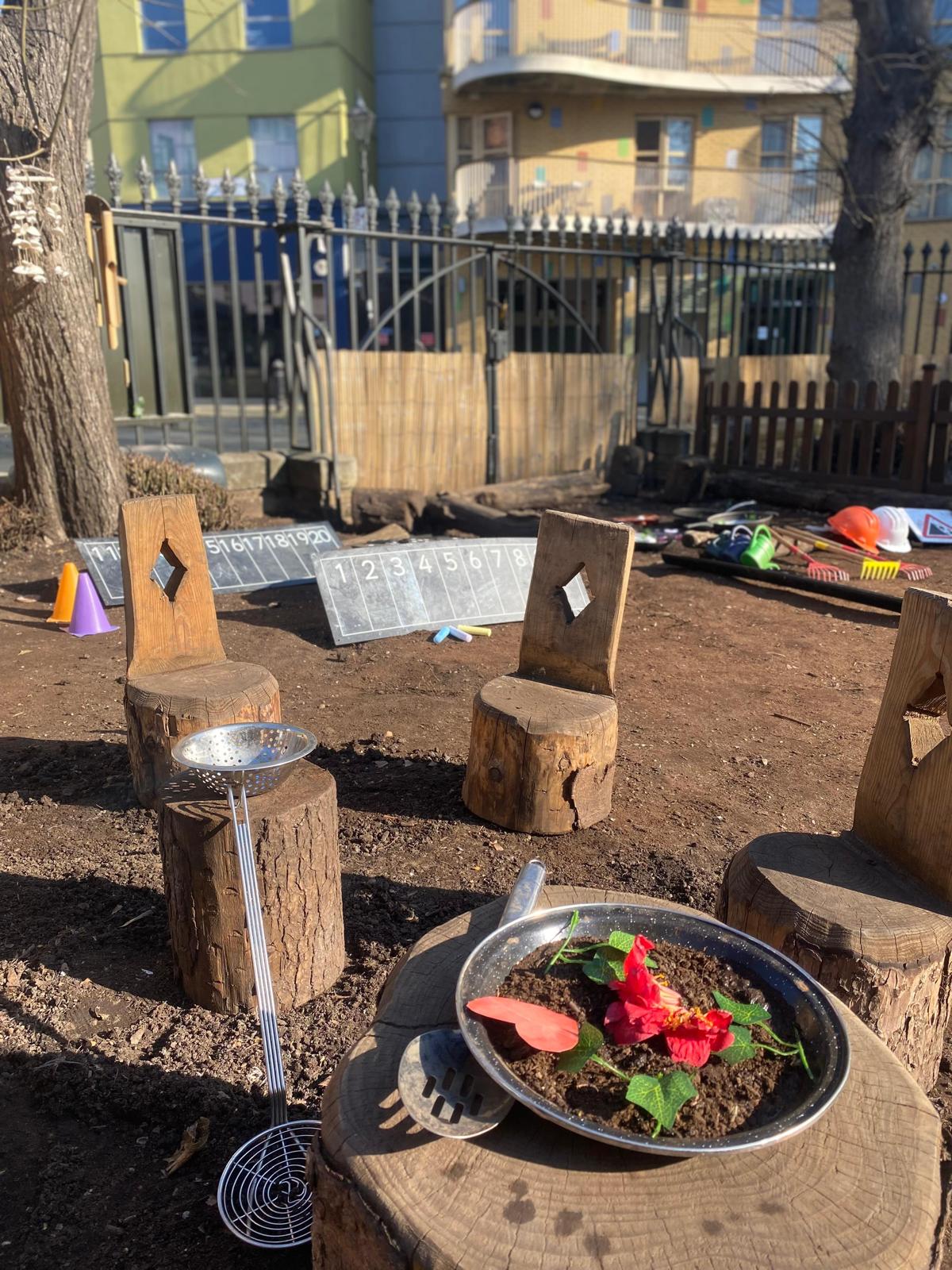 Garden and mud kitchen