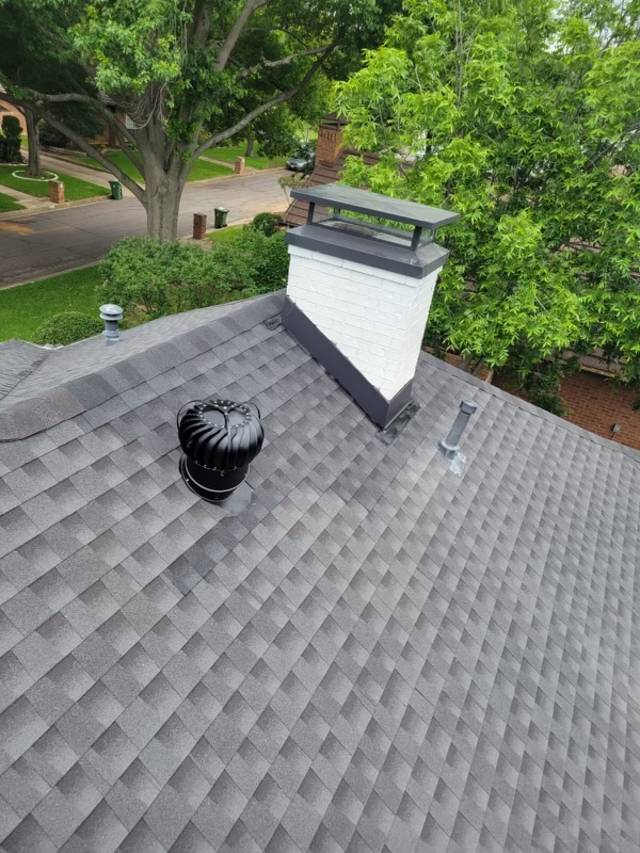 Roof inspection in progress