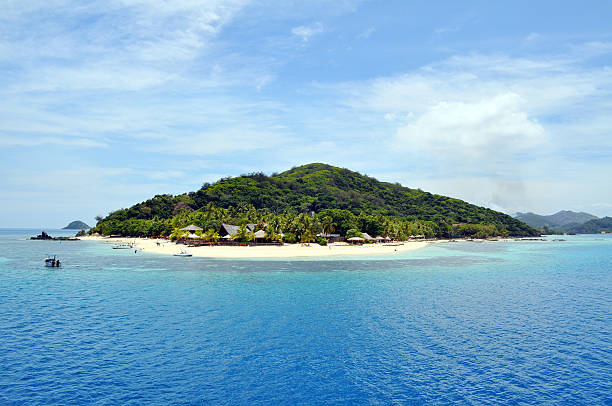 Castaway Island in Fiji. Castaway Island in Fiji.
