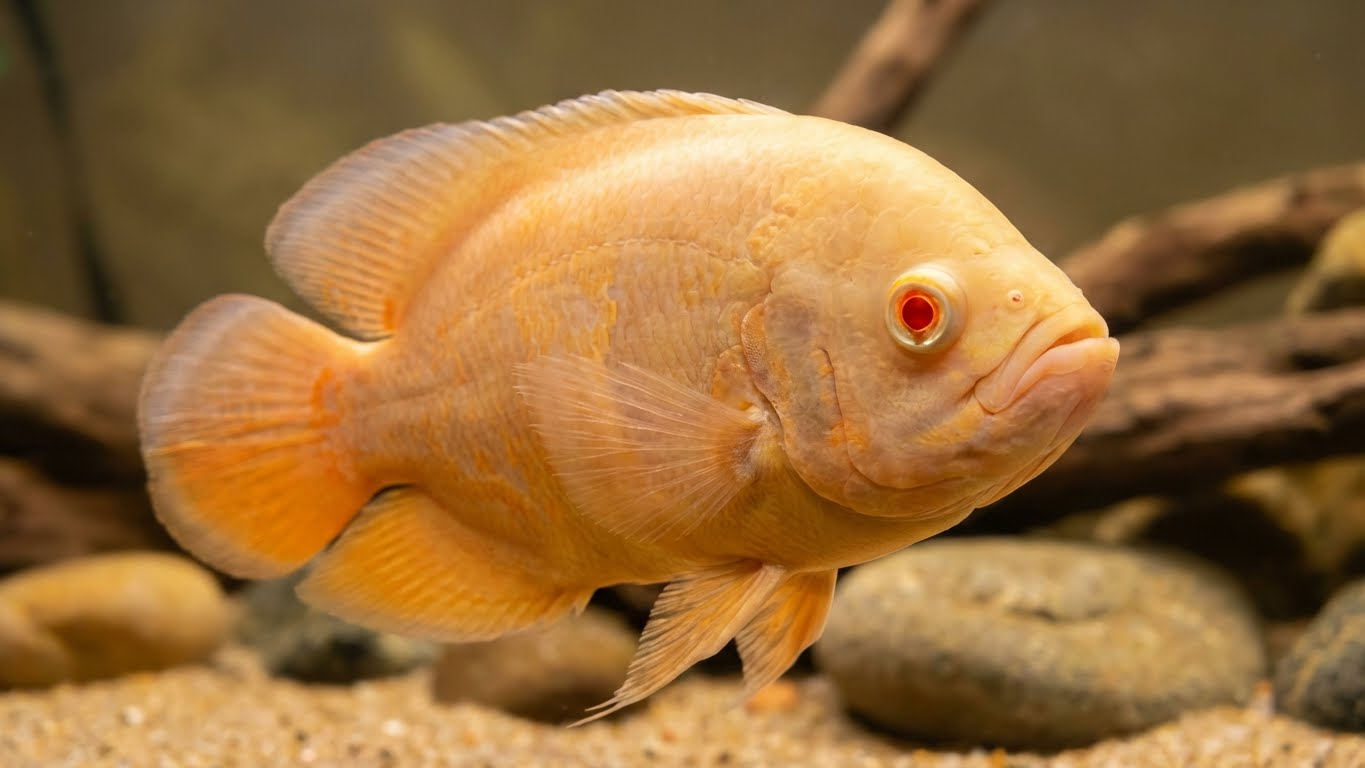 Pez Óscar Albino / Lutino