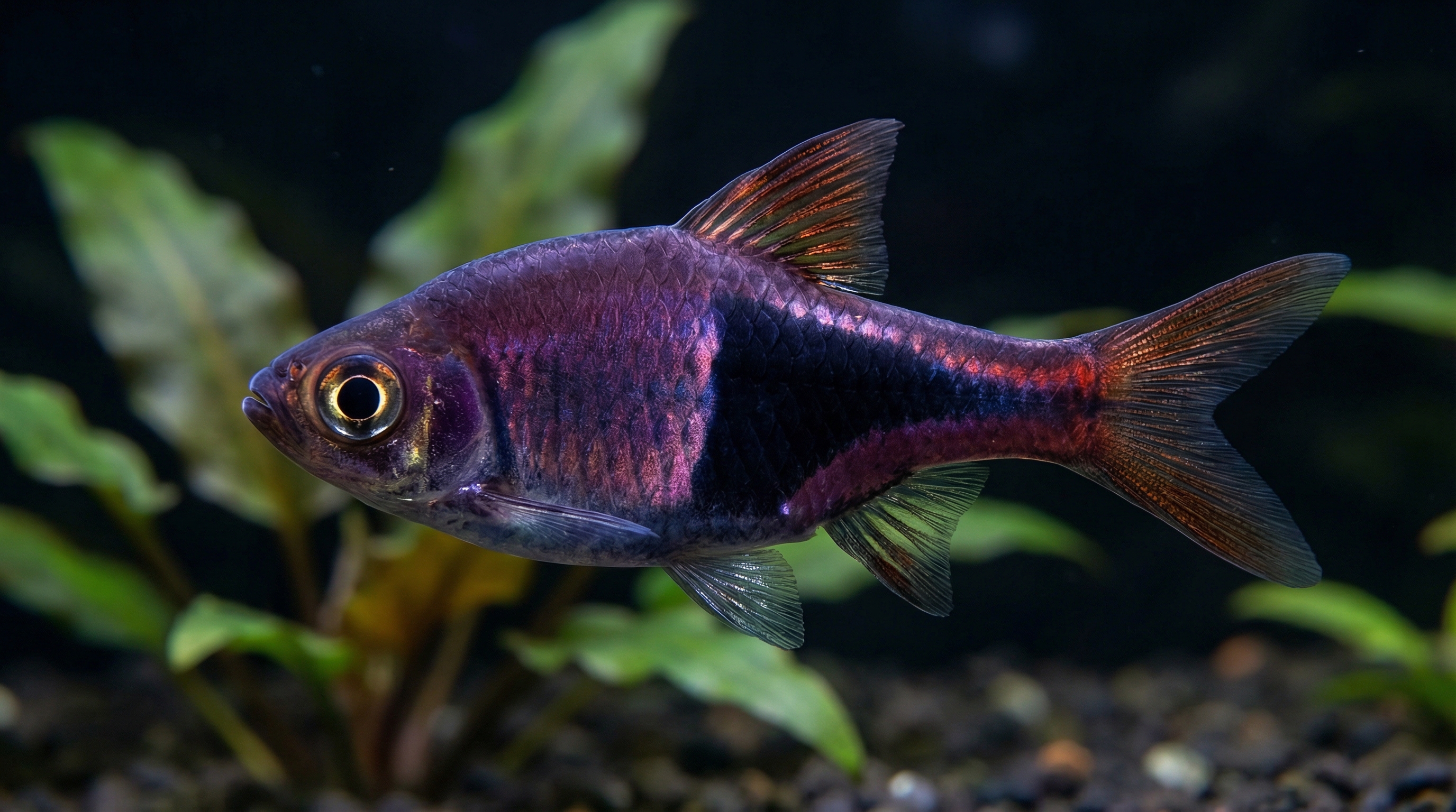 Rasbora Arlequín Negra / Púrpura