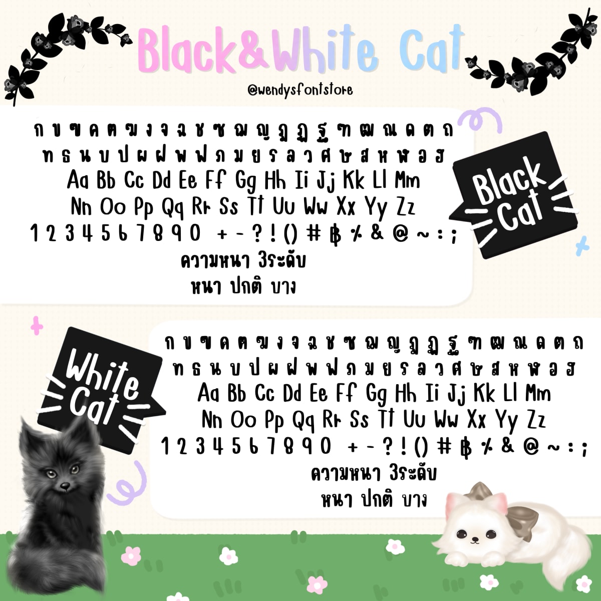 GMC Black Cat White cat ตัวอย่าง 1