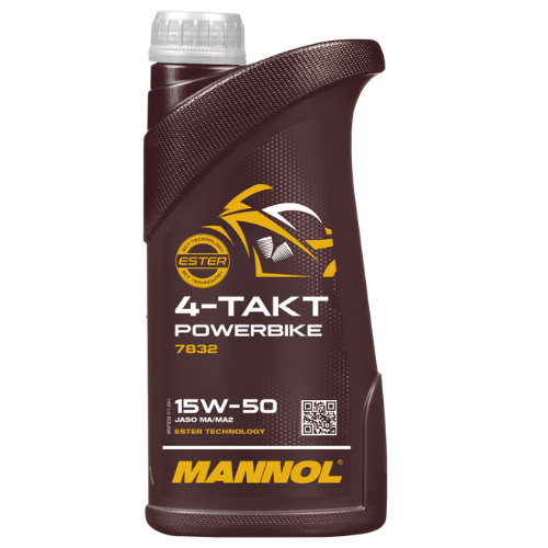 MANNOL 4-Takt Powerbike 15W-50 7832, 1L