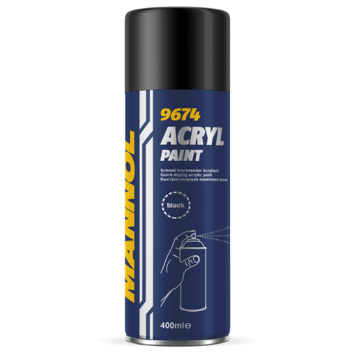 MANNOL Akril Boya Qara 9674, 400 Ml
