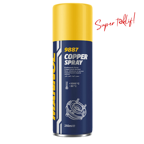 MANNOL Copper Spray 9880 – Universal Mis Aerosol Yağlayıcı