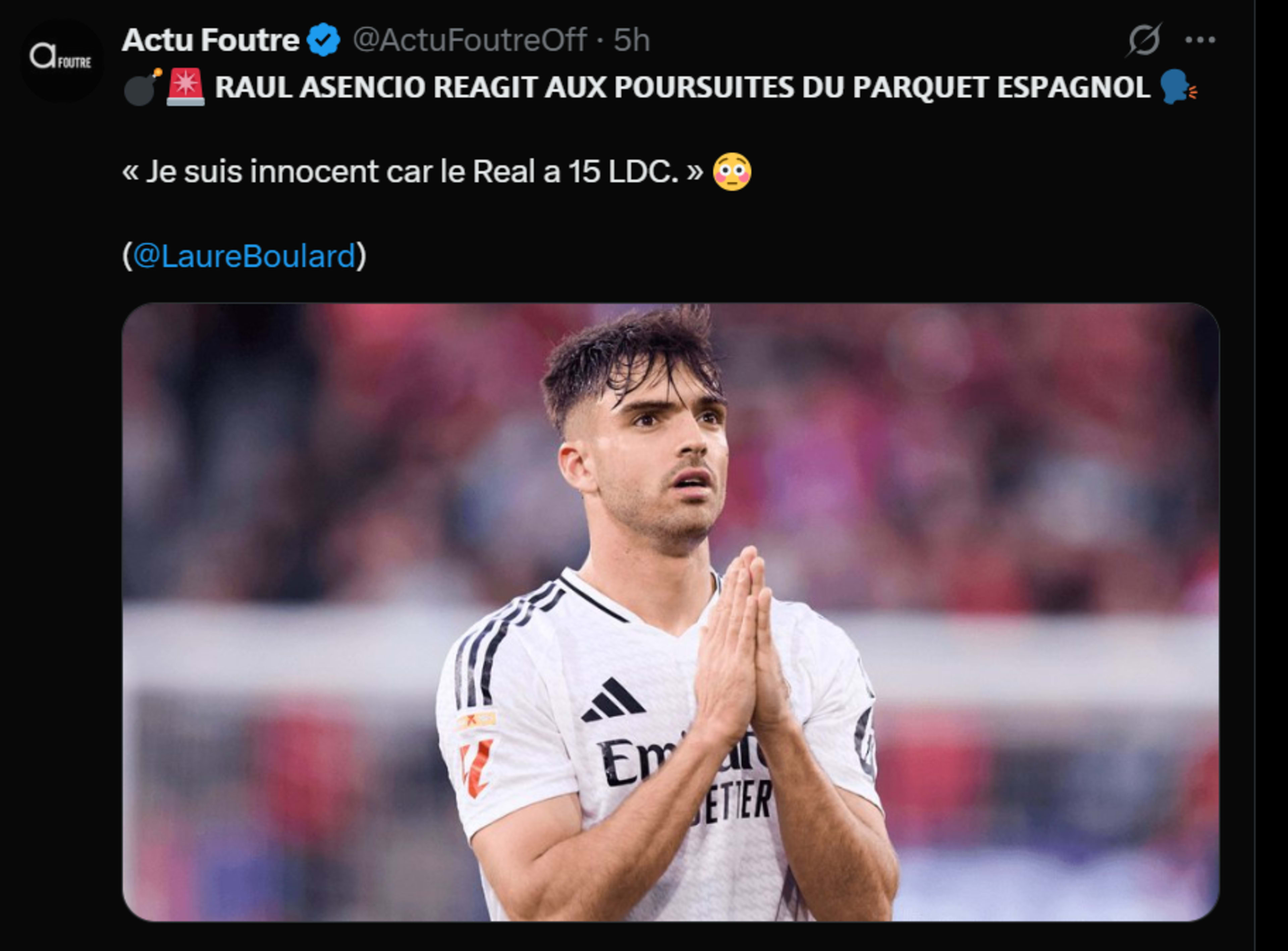 Vue principale de l'application