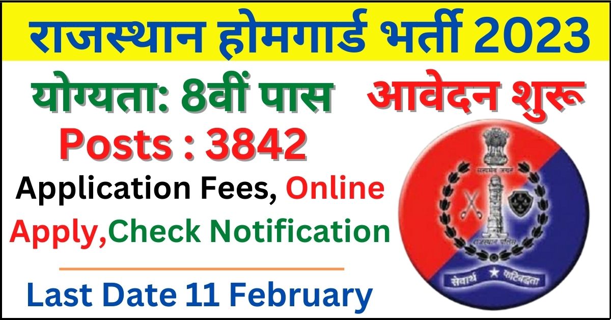 Rajasthan Home Guard Recruitment 2023 Rajasthan Home Guard Recruitment 2023