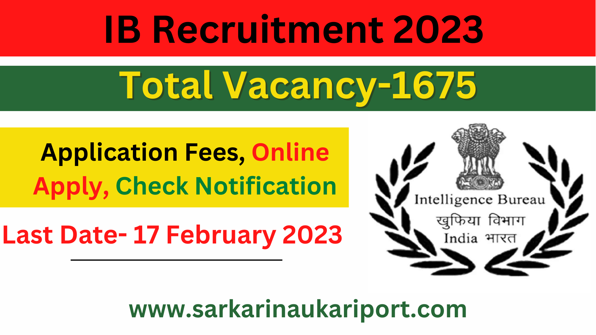 IB Recruitment 2023 IB Recruitment 2023