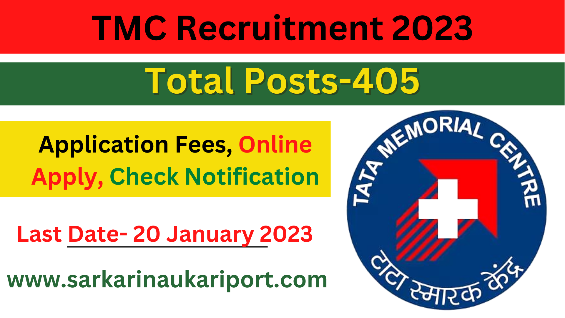 TMC Recruitment 2023 TMC Recruitment 2023