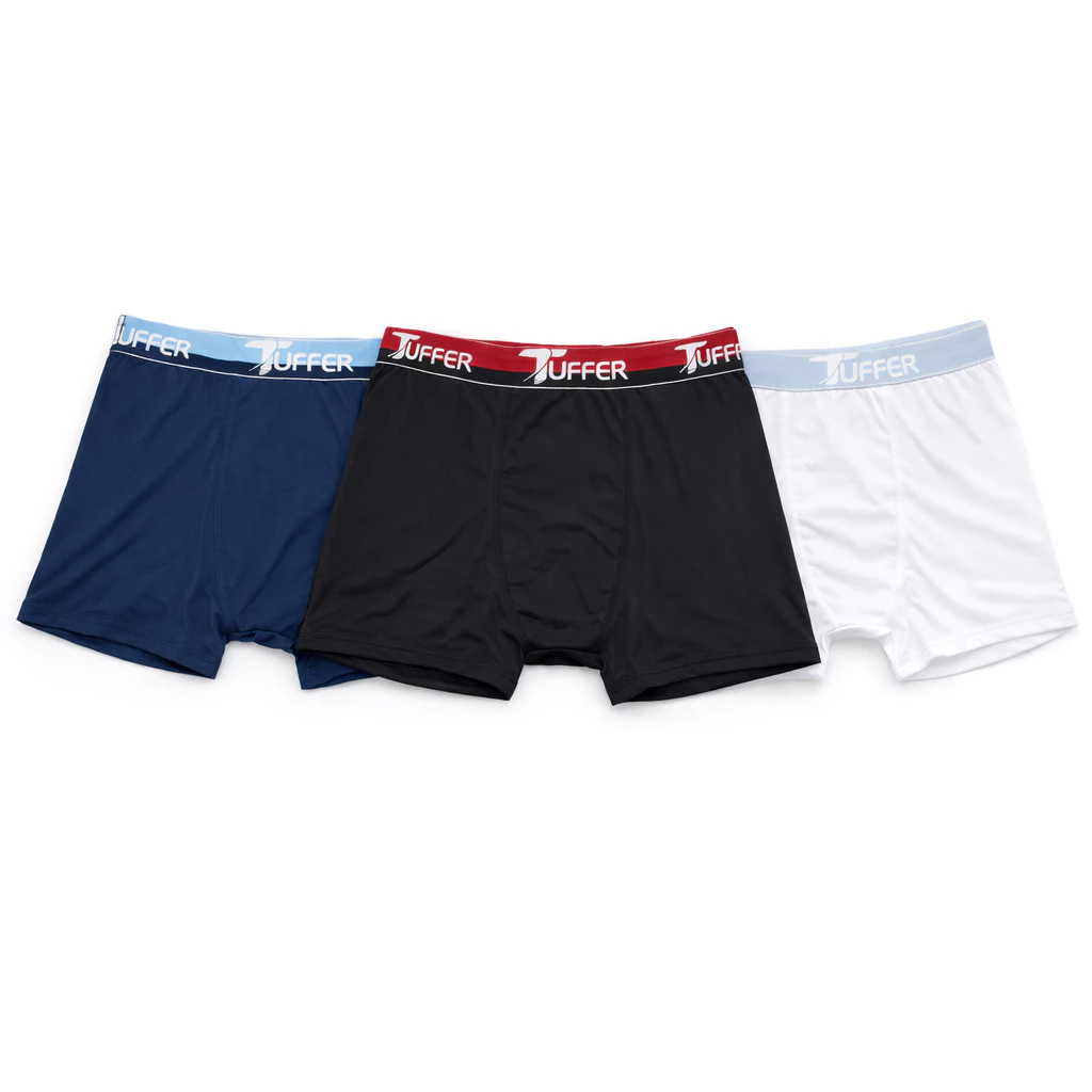Visual 2 de Kit 3 Cuecas Boxer Masculinas Tuffer em Microfibra Premium Cueca Box Adulto Qualidade e Conforto para o seu dia a dia
