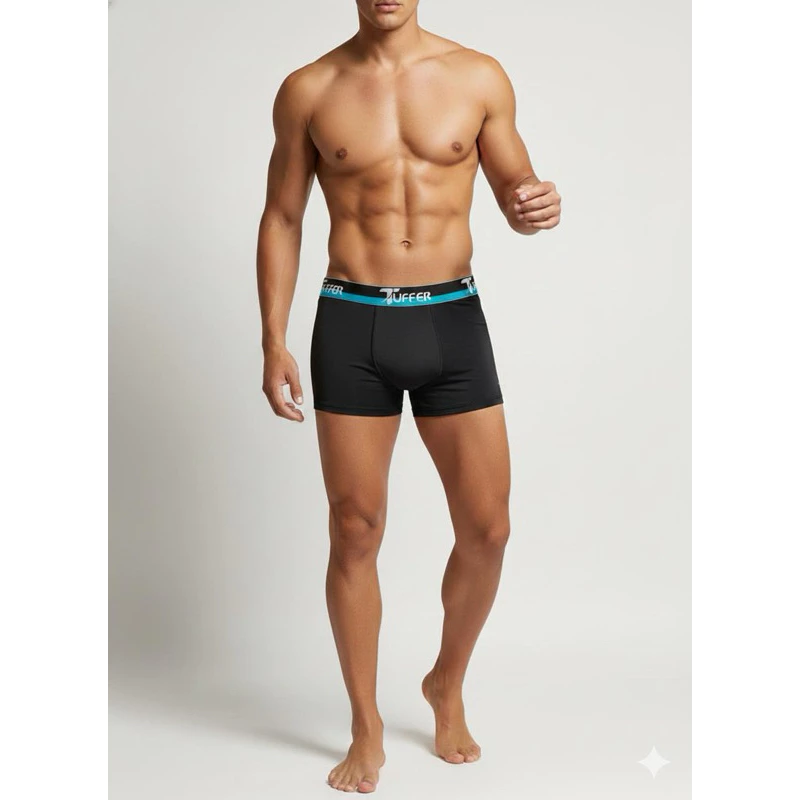 Visual 6 de Kit 10 Cuecas Boxer Masculina em Microfibra Premium Tuffer Cueca Box Aduulto Conforto e Qualidade para o dia a dia