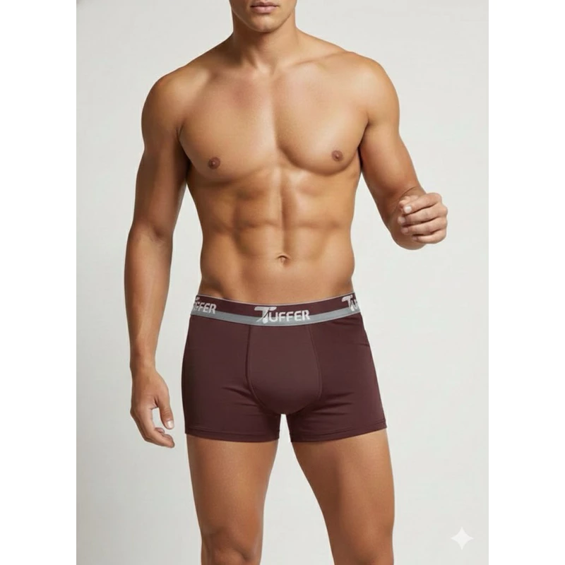 Visual 7 de Kit 5 Cuecas Boxer Masculina Tuffer em Microfibra Qualidade Premium Cueca Box Adulto Conforto para o dia a dia