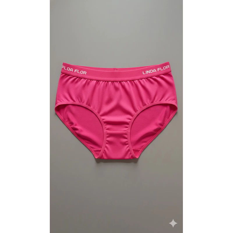 Visual 5 de Kit 5 Tangão Plus Size em Cotton Liso algodão Cos alto linda flor tanga feminina Extra grande