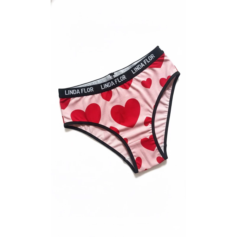 Visual 7 de Kit com 10 Calcinhas em Cotton Estampado Tanga Adulto Feminino Linda Flor Cintura Alta com Forro e Conforto Diário.