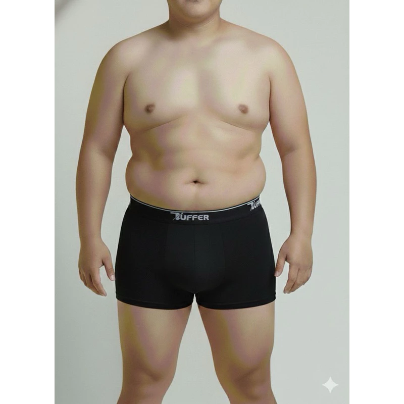 Visual 3 de Kit com 10 Cuecas Plus Size Adulto em Microfibra Premium Lisa Cueca Box Masculino Extra Grande