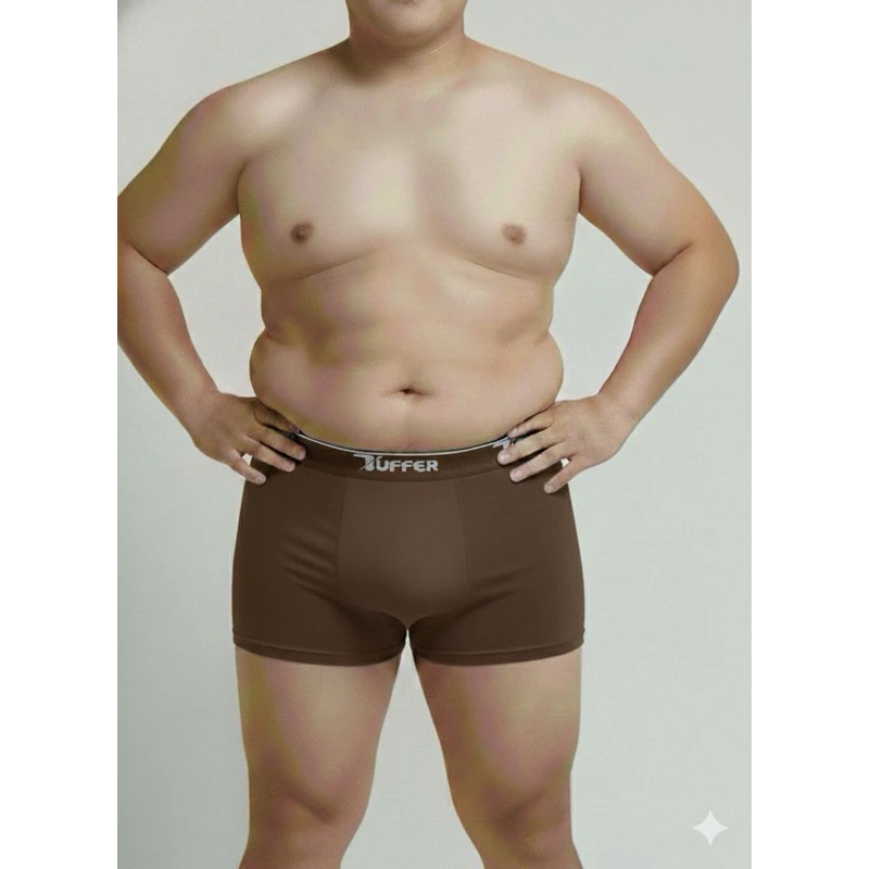 Visual 6 de Kit com 10 Cuecas Plus Size Adulto em Microfibra Premium Lisa Cueca Box Masculino Extra Grande