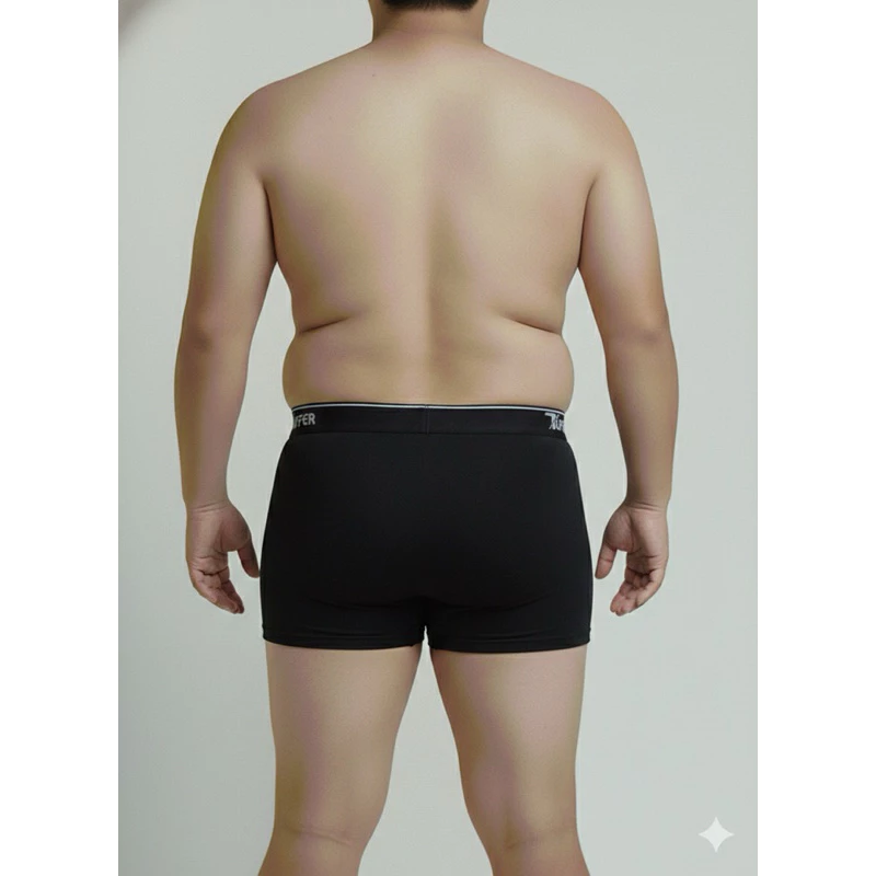 Visual 7 de Kit com 10 Cuecas Plus Size Adulto em Microfibra Premium Lisa Cueca Box Masculino Extra Grande