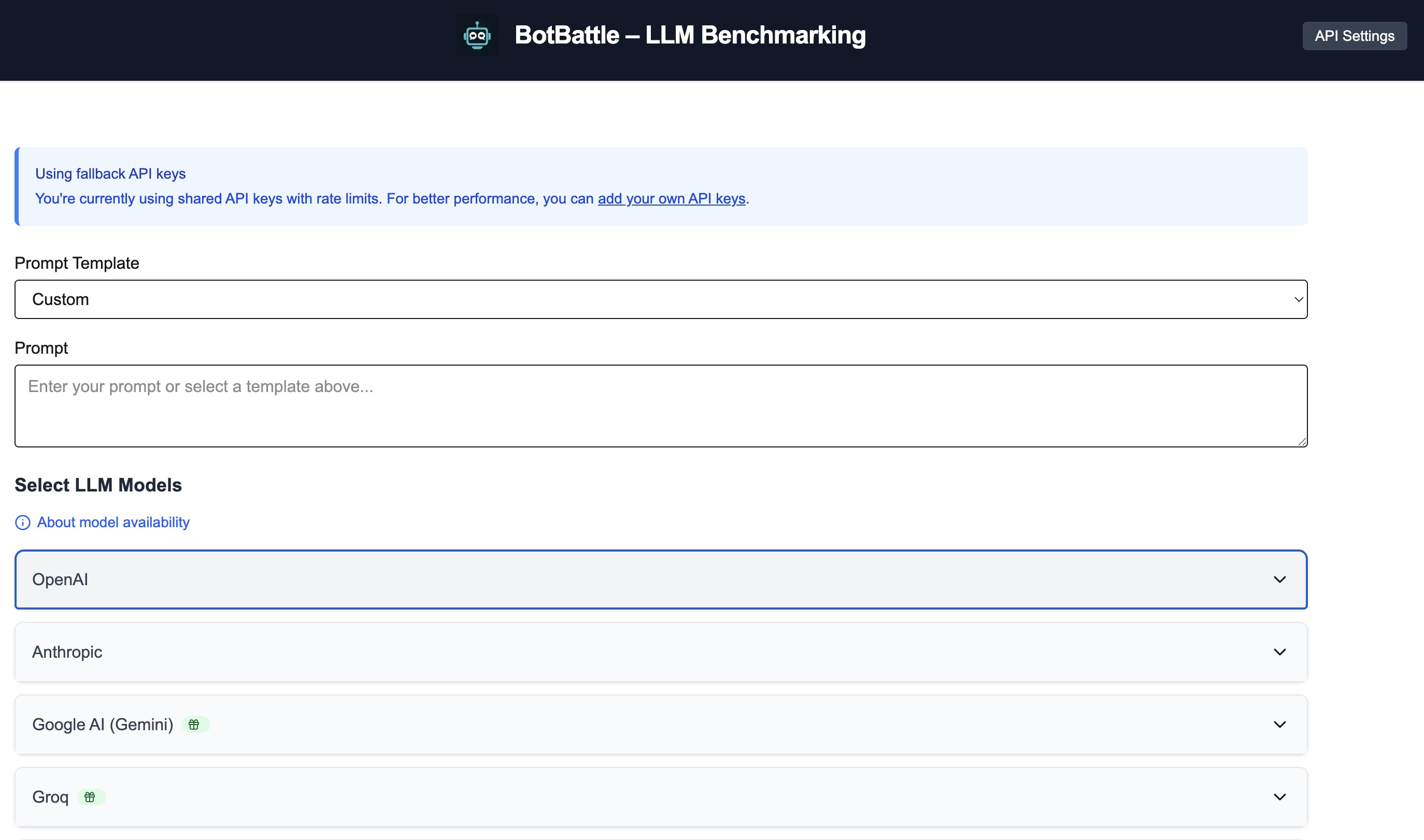 Bot Battle project screenshot