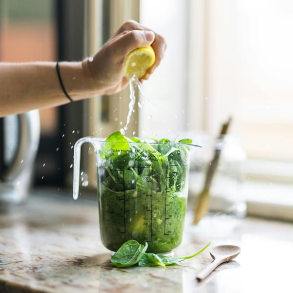 Green juice cleanse bottles