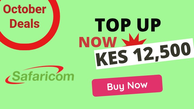 Top Up Safaricom 12,500