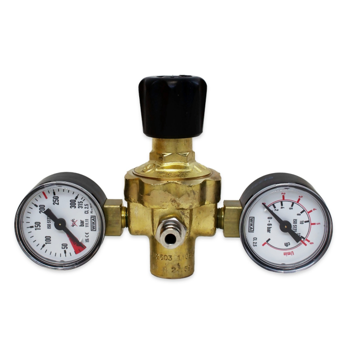Gas Regulator Argon/CO2 Twin Gauge