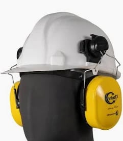 Interex Ear Defender with Universal Helmet Mount