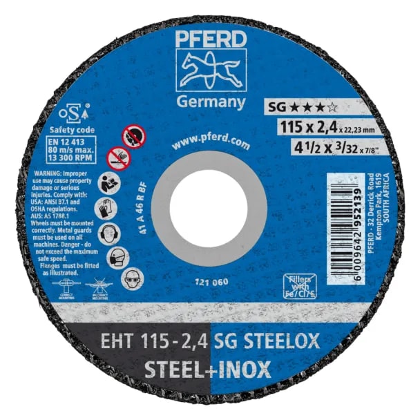 CUTTING DISC 115 X 2.4 X 22.23 INOX