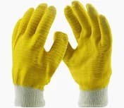COMAREX LATEX YELLOW RUBBER GLOVES