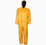PVC RUBBERISED RAIN SUIT YELLOW